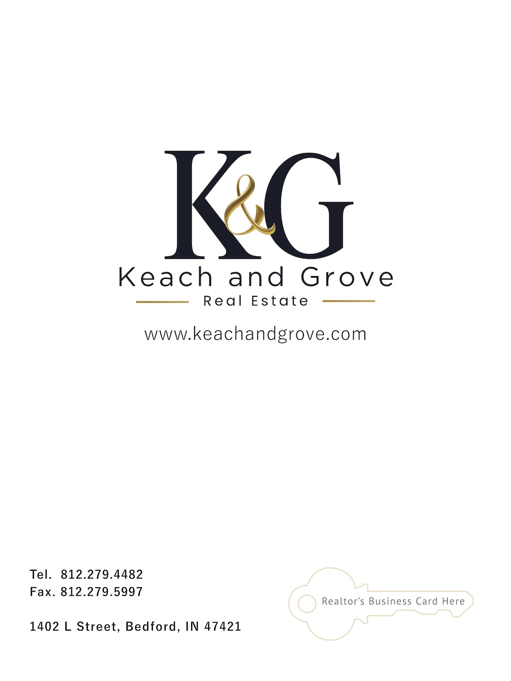 Keach & Grove folder design